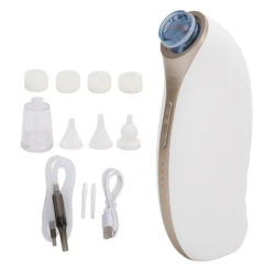 Ear Vacuum Wax Remover 3 Suction Levels Low Noise Rechargeable Detachable Ear Wax Removal Kit 5V 1A Ear Vacuum Wax Remover