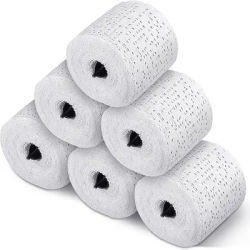 6 Rolls Plaster Strips Plaster Gauze Bandages Blank Cloth Wrap Rolls for DIY Hobby Crafts, Belly Cast, Body Molds, Mask