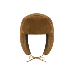 Chapeau Ushanka pour garçons et filles, casquette d'anime de dessin animé pour enfants, bleu, marron, vert, solide, document, mode, chaud, mignon, Lei Feng, hiver