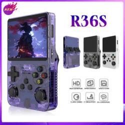 R36S Retro Handheld Video Game Console ARKOS System 3.5 Inch IPS Screen Classic Portable Pocket Video Player 128G Games Boy Gift