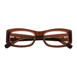 Unisex s rectangle Brown Acetate,Eco Friendly Prescription eyeglasses - Eyebuydirect s Folklore