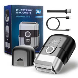 Electric Shaver Washable Digital Display Waterproof Mini Razor for Men Professional Electric Portable Travel Beards Trimmer