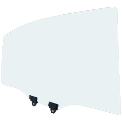 JC Whitney Door Glass, Rear, Passenger Side, 1-year unlimited-mileage warranty JRA48130005