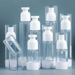 1PC AS Vacuum Bottle 15/30/50/80/100ml Flat Pressed Lotion Spray Bottle Portable Travel Vacuum Dispensing Empty Container