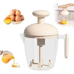 sbattitore manuale per uova e frusta per panna - pirottino in plastica per uso alimentare, fornaio portatile per uso domestico, mixer multifunzionale per sbattere uova, creme, pastelle