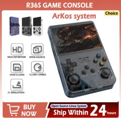 R36S Portable Handheld Game Console 3.5Inch IPS 640x480 Screen Built in 64GB Memory Classic Games And Simulator Games Games