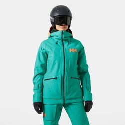Helly Hansen Women's Powderqueen 3.0 Durable Ski Jacket Green L