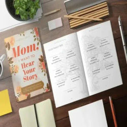 Elegant Leather Guided Memory Books Dad Mom Life Story Journal Family Keepsake Gift To Share Life Memories
