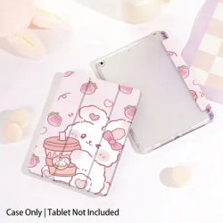 iPad Case for iPad Pro 13/12.9/11, Air 11/5/4, Mini 6/7, iPad 10.9/10.2. Models A16/A17/M2/M3/M4，TPU soft shell，sleep and wake