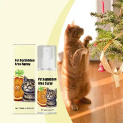 100ML Cat Deterrent Spray, Cat Spray Anti-Scratch For Furniture, Sofas, Curtains, Plants, Non-Alcohol Behavior Training Aid