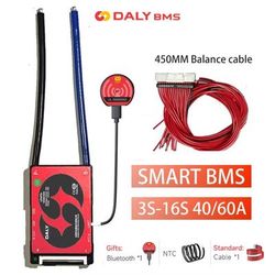 Daly Smart BMS With Bluetooth Advanced Battery Management System For LiFePO4 & Li ion Packs li ion 10s 40a Uart