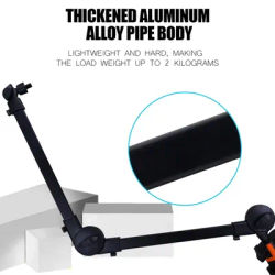 Microphone Stand Support Spring-Free Cantilever Holder Foldable Live Broadcast Stand Long Arm Bracket Clip Desktop Stand