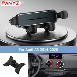 Support de téléphone portable de voiture par gravité pour Audi A3, S3, RS3, 8V, 8P, Q2, GAB, SQ2, A1, 8X, Sportback, grille d'aération, support GPS, accessoires intérieurs automatiques