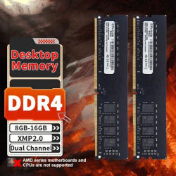 ENvinda DDR4 Ram 8GB 16GB 2666MHz 3200MHzDRAM DIMM Memory 288pin Black Ram 8GB 16GB 32GB 3200MHz For Intel Motherboard