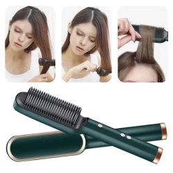 Negative Ion Hair Straight Brush Ptc Heater Comb Hair Straightening Brush Portable Electric Straightener Hair Care Comb