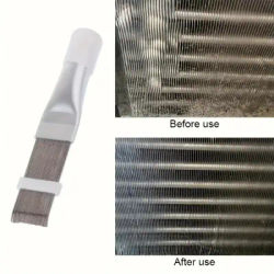 1Pc Air Conditioning Fin Cleaning Comb Stainless Steel Brush Fin Straightener Air Conditioning Cleaning Tool