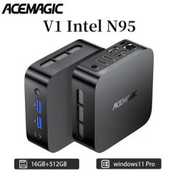 ACEMAGIC V1 Mini PC Intel Alder Lake-N95(4C/4T up to 3.4GHz)16GB DDR4 512GB M.2 SSD Micro Computer Desktop PC Mini Computer
