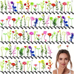 10/20/30pcs Bean Sprout Hairpin Mixed Random Style Cute Plant Hairpin Flower Grass Mushroom Butterfly Headpiece
