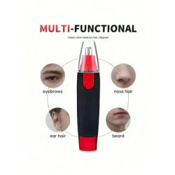 1PC Electric Nose Hair Trimmer, Professional Painless Nose and Ear Hair Trimmer for Women Men Waterproof Stainless Steel Head Du