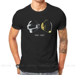 Daft – t-shirt à col rond pour Homme, haut de haute qualité, Punk, groupe de musique électronique, casque, Art essentiel, ample