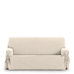 Copridivano 4 posti con lacci beige 240-280 cm