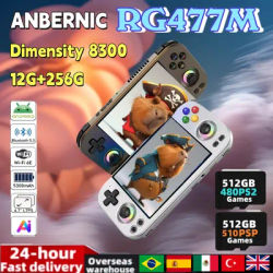 ANBERNIC RG 477M RG477M Retro Handheld Game Console 4.7 Inch LTPS In-Cell Touch Screen Aluminum Alloy CNC Android14 12G+256G PS2