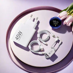 Xiaomi 45W EU chargeur Turbo adaptateur de Charge rapide 6A 2M 1.5M 1M câble de Type C pour Redmi Note 14 15 Pro Mi Pad 7 8 Poco M7 M6 Pro 5G