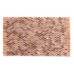 Surabaya Sidewalk,'Handcrafted Teak Wood Mat from Bali (33 in.)'