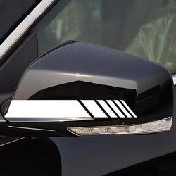 Starfire auto specchietto retrovisore adesivi per auto strisce riflettenti avvertimento guida sicura decalcomanie per auto freccia piuma design specchietto retrovisore accoppiato adesivi cinque colori