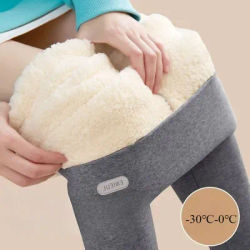 Women Winter Stretch Leggings High Waist Plush Leggings Thickened Keep Warm Leggings Woman Velvet Comfortable Thermal Leggins