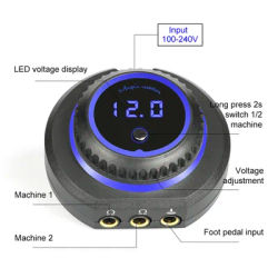 LCD Display Screen Two Model Power Supply For Coil & Rotary Tattoo Machines Tattoo Supplies Accessories