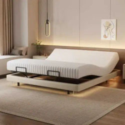 Smart Luxury Bed Modern Sofa Design Bedroom Platform Sleeping Massage Bed Platform Safe Letto Matrimoniale Office Furniture
