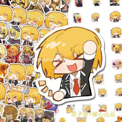 65PCS Limbus Company Don Quixote Anime Stickers Cartoon Graffiti Decals Helmet Skateboard Laptop Motorcycle Sticker Decor