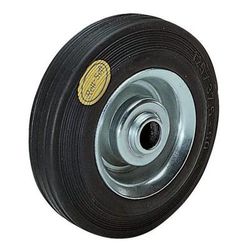 roue acier d=250mm f=450kg long moy=65mm b dge caoutchouc