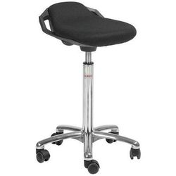 Tabouret Space-tissu 3d-haut-rouletteseasy Rolling-noir - Global Professional Seating