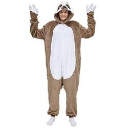Pigiama Kigurumi Costume di fantasia Costume tutina Fantasia animale Bradipo Caldo Comodo Adulti Per uomo Per donna Halloween Carnevale Feste Performance Abbigliamento da Casa Costumi di Halloween
