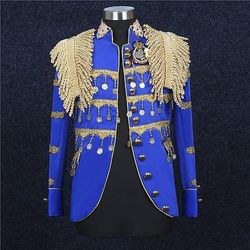 Retrò Vintage Rococò Cappotto Mascherata Giacca da circo Lunghe Principe Aristocratico Costume Per uomo Carnevale Mascherata Evento / Festa Adulti Cappotto Autunno Inverno