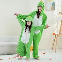Costume da band di animali Costume di Carnevale 2026 Pigiama Kigurumi Costume di fantasia Costume tutina Fantasia animale Drago Caldo Comodo Con cappuccio Pile Bambini Adulti Per uomo Per donna