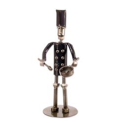 'Eco-Friendly Recycled Metal Sculpture of Chef Made in Peru'