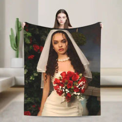 KATSEYE Member Daniela Blanket Warm Soft Street Trend Plush Throw Blanket For Home Decor Travel Flannel Bedspread Bed Cover