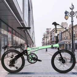 20-Inch new three-fold variable-speed disc brake for adults unisex ultra-light portable student bicycl