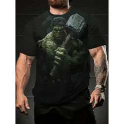 Marvel T-shirt 3D Print Superhero Hulk T shirt