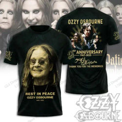 Hommes T-shirt groupe de Rock Ozzy Osbourne impression 3d T-shirt hauts femmes grande taille hauts t-shirts été T-shirt enfants vêtements Album 2025 nouveau