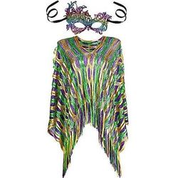 Martedì Grasso 2026 Anni Ruggenti Anni 1920 Sciarpe da flapper Il grande Gatsby Paillettes Costume Per donna Carnevale Matrimonio Evento / Festa Mascherata Adulti Scialle Altri Accessori