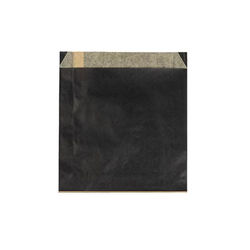Black Grease Resistant Bags 6" x 1 1/8" x 6 1/2" 100 pack GPB5B