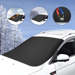 copertura magnetica per parabrezza auto adatta a tutte le stagioni con protezione dalla neve e dal sole protezione della privacy - pellicola protettiva in vetro resistente con sistema di fissaggio
