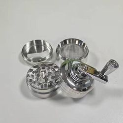 macina e frantoio manuale per spezie in zinco per impieghi gravosi, macina spezie portatile a manovella per cucina domestica, campeggio e ristorante, ideale per spezie, erbe aromatiche, caffè e aglio,