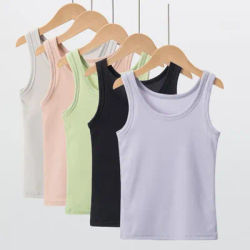 T-shirt d'été en fibre précieuse pour filles, haut polyvalent, coupe couvertes, documents bonbons