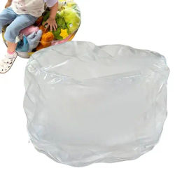 Clear Animal Storage Chair Plush Bean Bag Seat with Waterproof Cover for Kids Bedroom Playroom Nursery Home Decor
