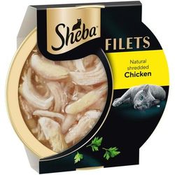 64x60g Chicken Gravy Fillets Trays Sheba Wet Cat Food